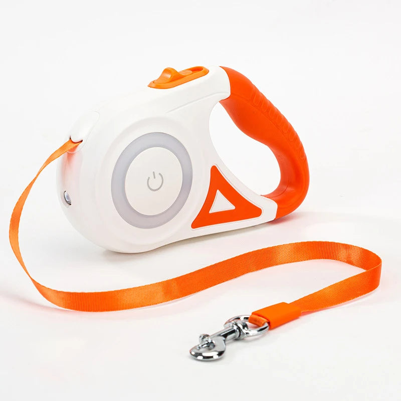 Premium Retractable LED Dog Leash – Automatic Luminous Pet Walking Leash for Small & Medium Dogs