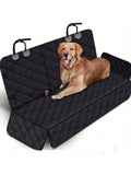 Dog Car Seat Cover | Waterproof Pet Travel Carrier Mattress Hammock | Heavy-Duty Back Seat Protector with Mesh Window for Cars, Trucks, and SUVs