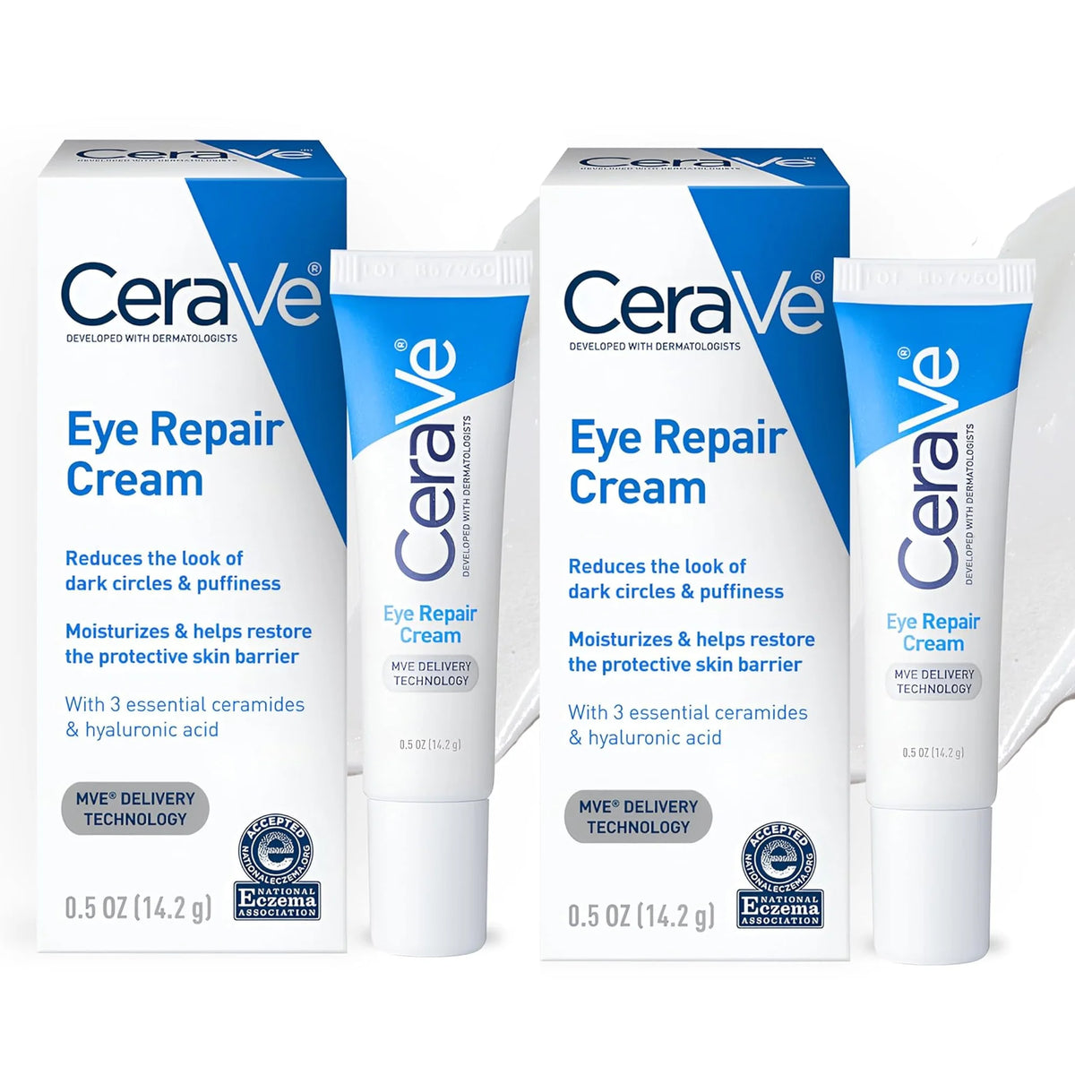 CeraVe Eye Repair Cream packaging on a white background