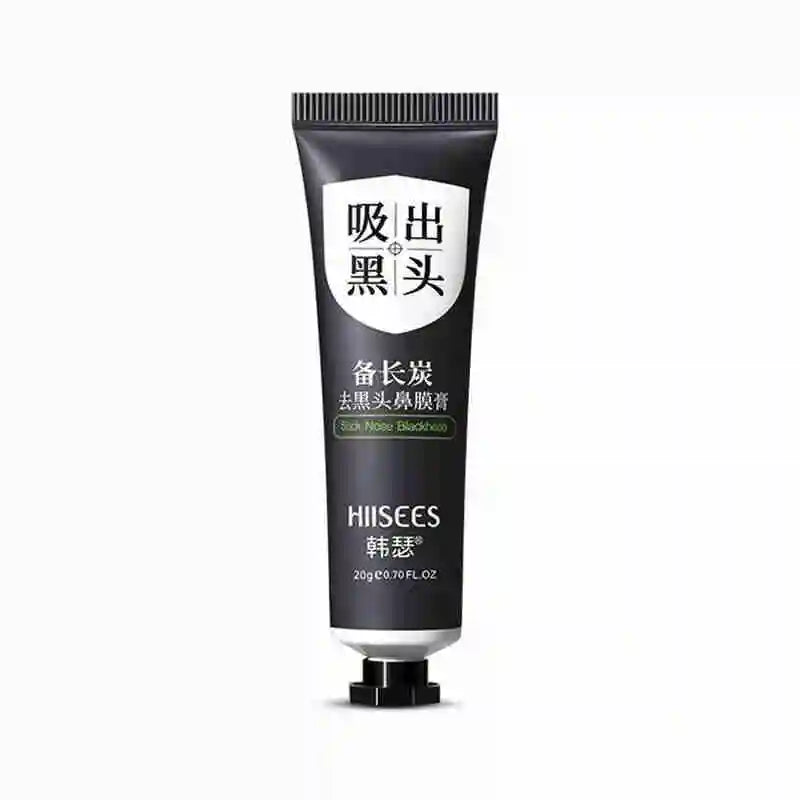 A squeeze tube of hair removal paste on a plain white background. The tube is black with a white label containing Chinese text and the brand name 'HIISEES' in English, along with a silver cap.