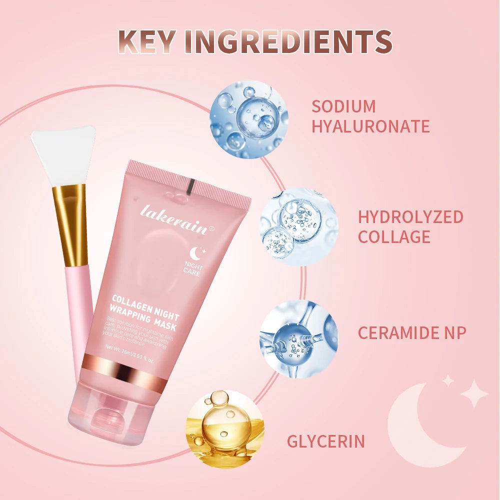 Cosmetic product with key ingredients on a pink background