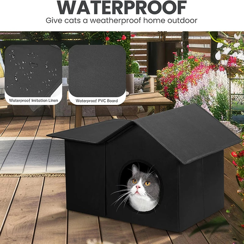 Weatherproof Outdoor Cat Shelter