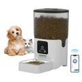 Automatic Cat Feeder with Wi-Fi | Timed Smart Pet Food Dispenser with Rechargeable Battery | Stainless Steel Bowl Programmable Slow Feeder for Cats and Small Dogs