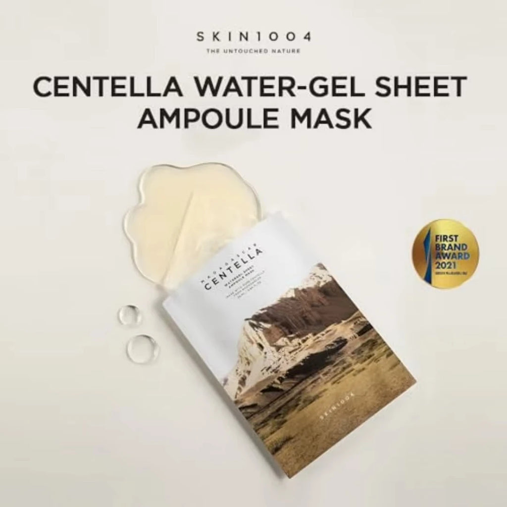 SKIN1004 Centella Water-Gel Sheet Ampoule Mask on a light background