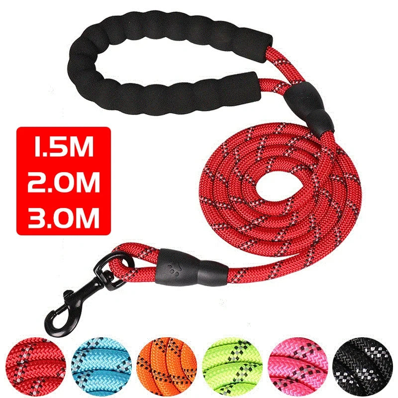 Heavy Duty Reflective Dog Leash with Soft Handle