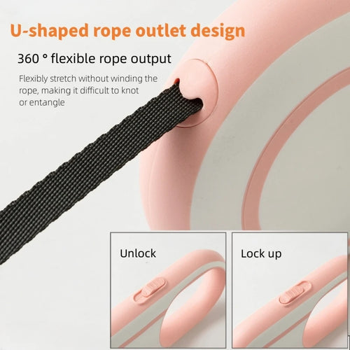 U-shaped rope outlet design with flexible rope output on a product.