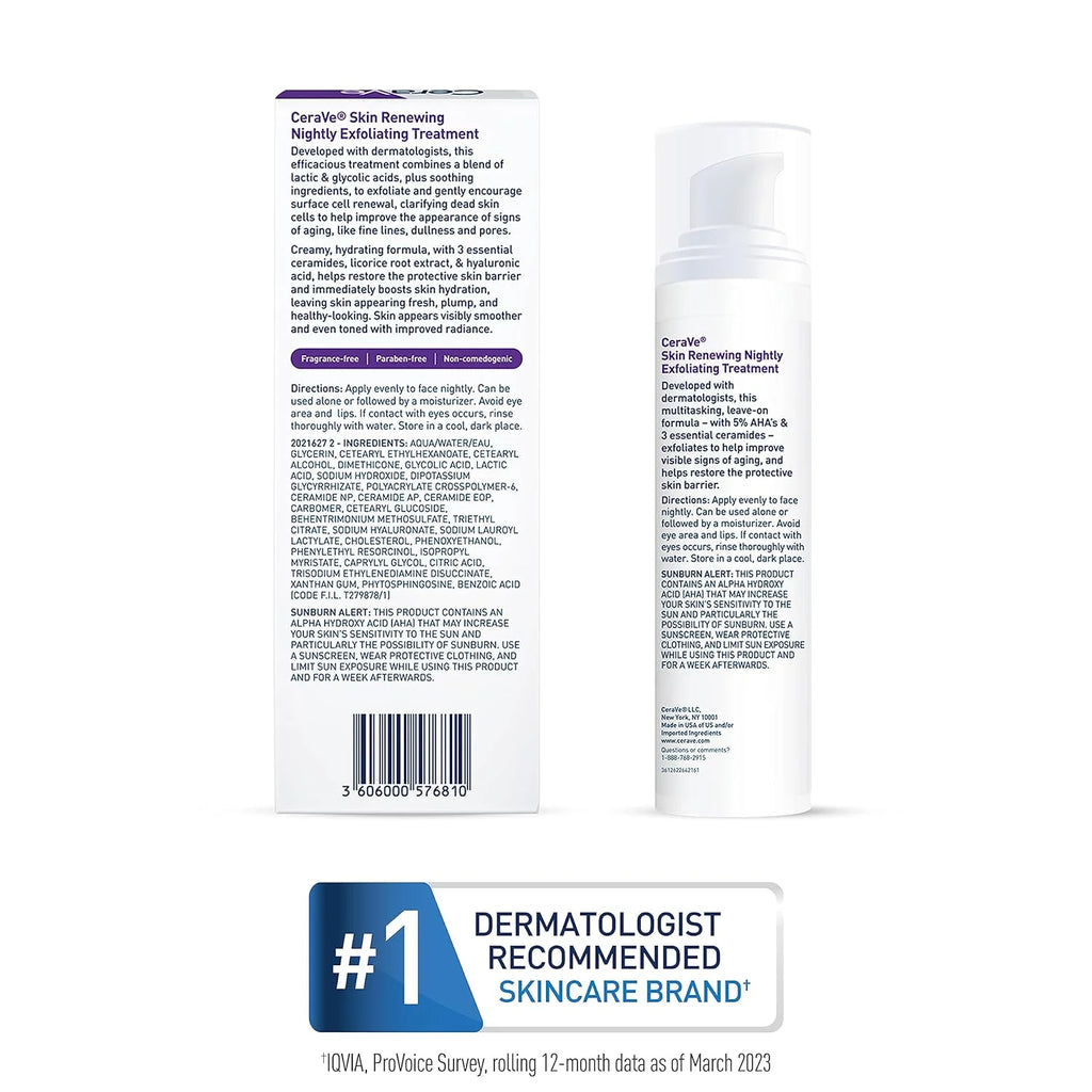 CeraVe skincare product packaging with label on a white background