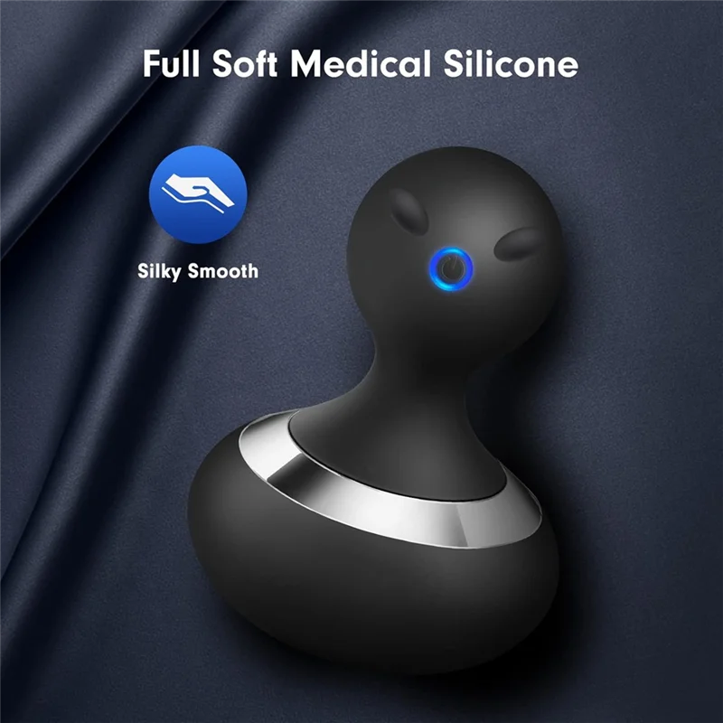 Black silicone product with 'Full Soft Medical Silicone' text on a dark background