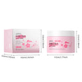 Japan Sakura mud mask packaging with dimensions on a white background