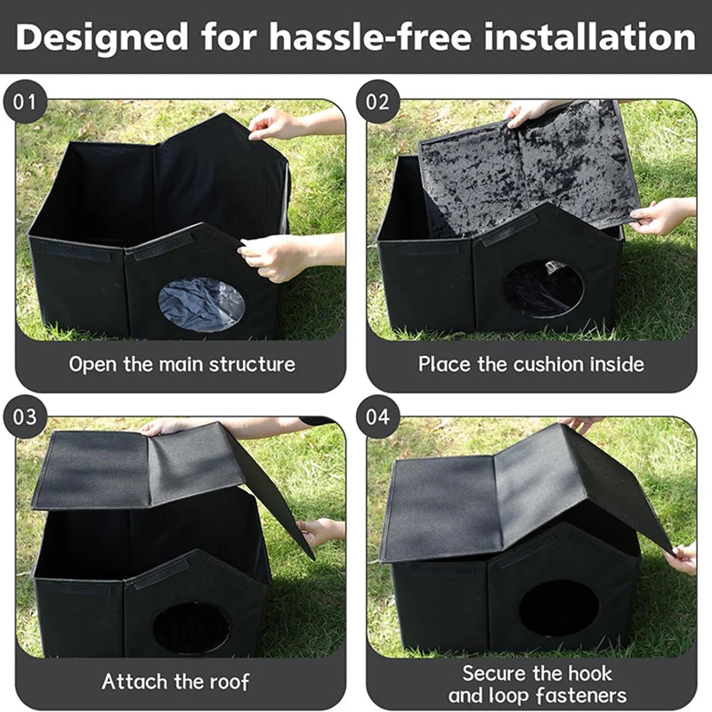 Weatherproof Outdoor Cat Shelter