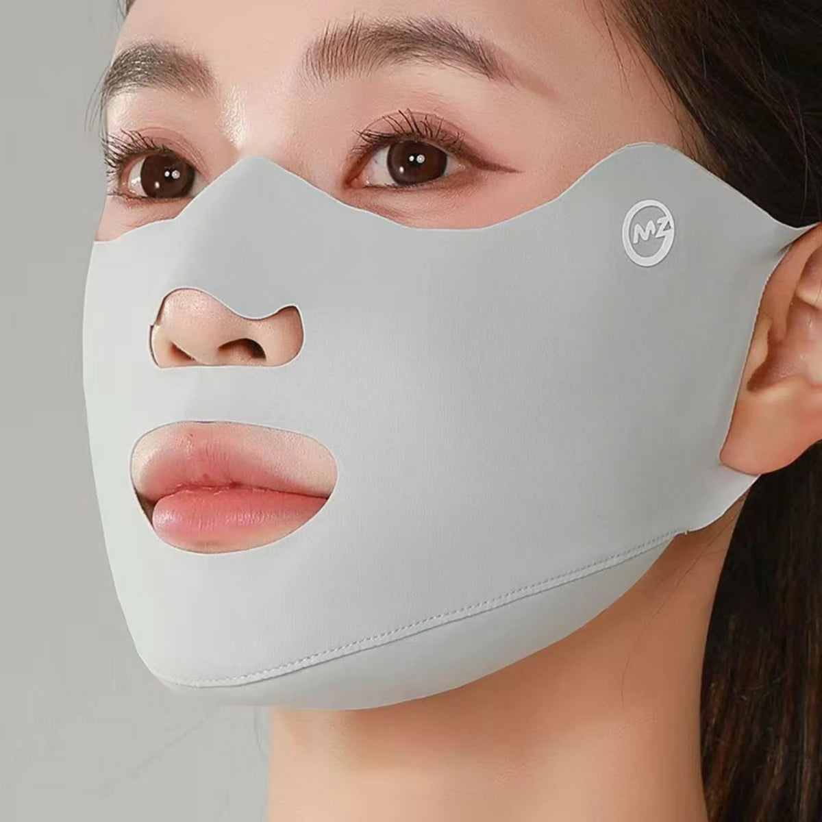Ice Silk UPF 50+ Sun Protection Face Mask – Breathable, Washable & Anti-UV