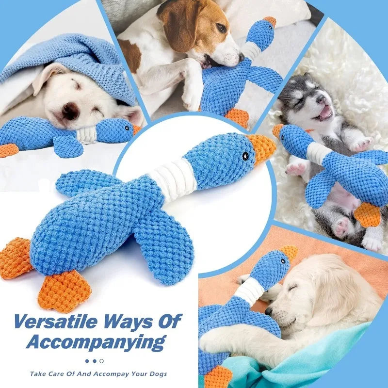 Interactive Plush Squeaky Toy for Dogs & Cats | Aggressive Chewers