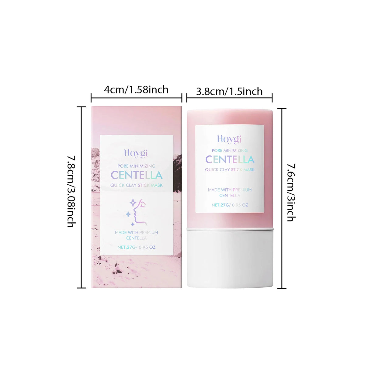 Centella Asiatica Clay Mask Stick – Pore Cleansing & Soothing Korean Skincare (27g)