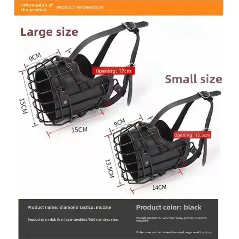 Diamond tactical muzzles with size comparison on a white background
