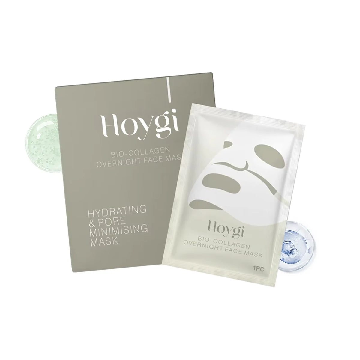 Hoygi Collagen & Hyaluronic Acid Face Sheet Mask | Hydrating, Pore-Minimising | Korean Skincare