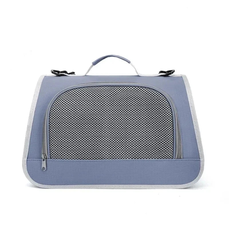 Pet Outing Portable Handbag | Summer Breathable Cat & Dog Carrier Bag | Travel Puppy & Kitten Single Shoulder Tote with Mesh Ventilation Panel