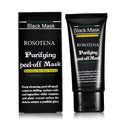 Rosotena Purifying Peel-off Black Mask packaging and tube on a white background